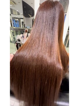 エアー 銀座タワー(AIR) プレミアムケアカラー/縮毛矯正/ツヤ髪スタイル【榛葉】