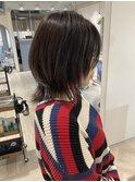 本田翼さん風ウルフレイヤーボブルフダークアッシュブラウン