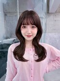 美髪韓国レイヤーイメチェン似合わせ小顔シースルーワイドバング