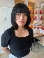 シダミノオ(sida MINOH)&nbsp;【sida 池村】ミディアムウルフくびれヘア