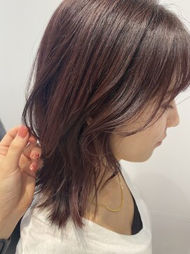 ハルキミナト ジャパン ヨコハマ(HARUKI MINATO japan YOKOHAMA) 血色感ピンクベージュボブ　20代/30代/40代女性