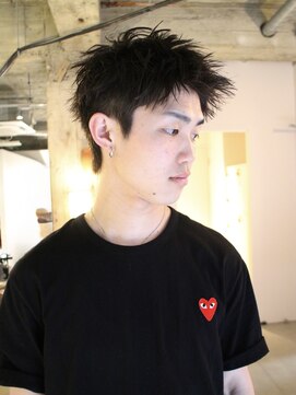 トッド(tod) メンズ メンズカット メンズパーマ スパイキーショート 眉毛