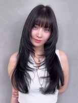 アルバム 新宿(ALBUM SHINJUKU)&nbsp;顔周りレイヤーロング韓国ヘアくびれヘア_ba555962