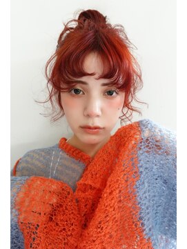 アペロ 柏(Apero) ブリーチ/アプリコットオレンジ/ヘアアレンジ