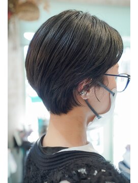 ルポ(Repos) ＊透明感暗髪ショートボブ＊【Repos 東大宮　東大宮駅】