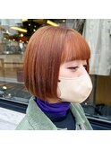 オレンジのダブルカラー