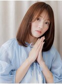 ココアブラウン/ウォームブラウン/アンニュイボブ/内巻きボブg