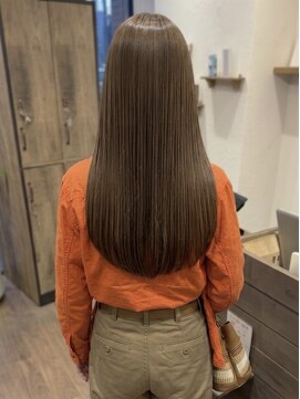 ニコリヘアワークス(nicori hair works) ロング×ベージュブラウン3