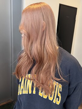 スリット(slit) ブリーチピンクベージュロング