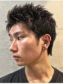 メンズカット/心斎橋/難波/曲がる縮毛/ブリーチ/フェザー