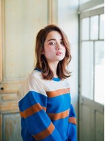 アミ 池袋(amie)&nbsp;ミディアム,外ハネ,ダブルカラー[池袋,池袋,池袋,池袋,池袋]