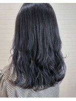 グランルッソ 岡山イオン前(GRAN LUSSO)&nbsp;ブリーチなし★ブルーブラックカラー