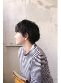 かわいい横顔ショート