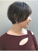 透明感イルミナカラー/癖毛が収まる丸みカット 20代30代40代