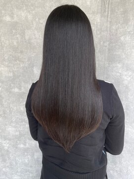 アニュー ヘア アンド ケア(a New hair&care) 韓国風/透けバング/ロングレイヤーカット/ココアブラウン