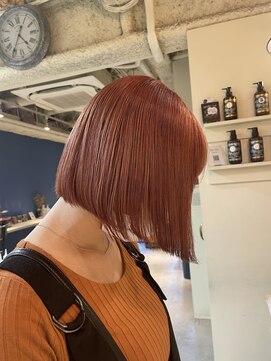 ロロ(ro-ro) 【恵比寿ro-ro】ミニボブ×オレンジベージュ