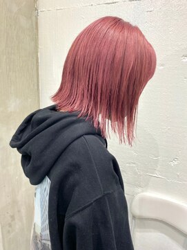 ゲーム 渋谷店(GAME) ダブルカラーピンクベージュケアブリーチハイトーンミニボブ