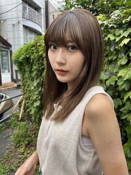 ディフィー 渋谷(defi) 重ためバングストレート