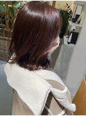 秋、春オススメ☆チョコレートカラーでニュアンスあるミディ