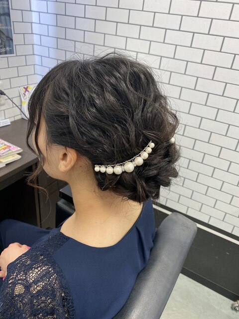 パーティーヘアセット☆アップスタイル#ヘアセット#ふわもこN