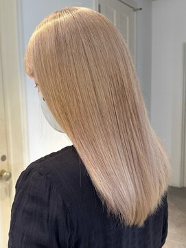 ベレーザ 渋谷(BELEZA) 3959ミルクティーアッシュ艶髪シルキーベージュハイトーンカラー