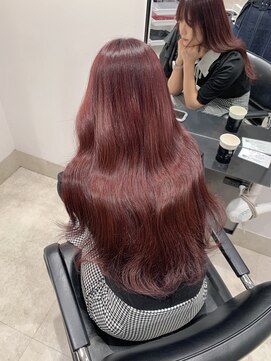 ゴウトゥデイ 渋谷MODI店(GO TODAY) チェリーピンク ブリーチなしダブルカラー <渋谷/渋谷駅>