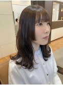 ・アッシュブラウン×姫カット