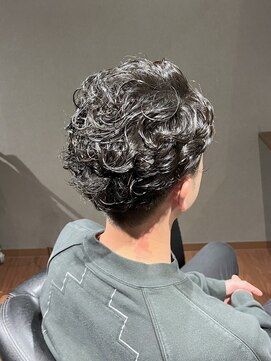 ビーダンディー(Bee dandy) ビジネスツーブロックショート ワイルドパーマ オールバック