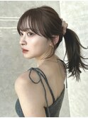 レイヤーカット韓国ヘア