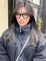 ノラ ウメダ(NORA UMEDA)&nbsp;【NORA UMEDA 高木】ダークグレージュハイライトカラー