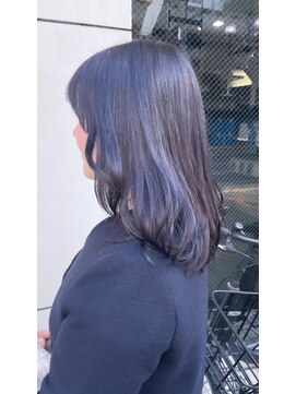 ヒップスデコ(Hip's deco) 【ブリーチ有カラー】ラベンダーグレージュで透明感スタイルhi