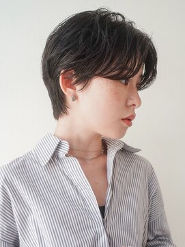 ガーランドギンザ(Garland Ginza) ハンサムショートアッシュブラックメンズライク銀座