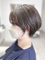 ヴィフ ヘアアンドデザイン(Vif hair&design)&nbsp;美フォルム大人丸みショート×くすみブラウン