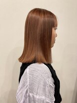 イミ(imi) 切りっぱなし/オレンジベージュ/髪質改善/登戸