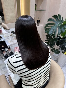 プアメリア 名古屋(Puamelia) 縮毛矯正　カラー　イヤリングカラー