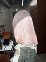 ニコ トウキョウ 渋谷(nico TOKYO)&nbsp;ホワイトピンク/髪質改善/ダブルカラー/ケアブリーチ/20代