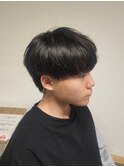 刈り上げショートマッシュナチュラルニュアンスパーマ