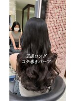 アピッシュ ギンザ(apish ginza)&nbsp;ロングパーマ/デジタルパーマロング/コテ巻きパーマ/韓国ヘア