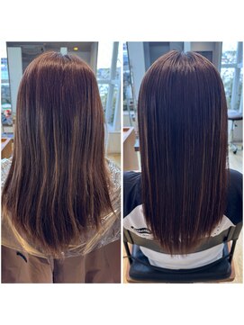 ジップ 緑店(zip) 髪質改善ストレートエステ×３０代オフィスナチュラル