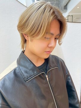 ソレイユトウキョウシブヤ(SOLEIL TOKYO shibuya) メンズ ハイトーン ブリーチ ベージュ ブロンド