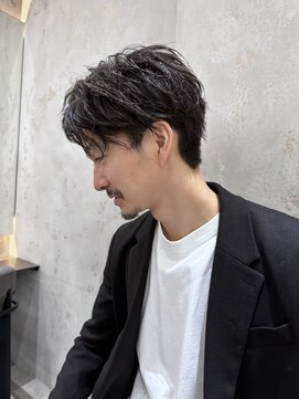 ロンドアベニール 北千住(Lond avenir) スパイキーショートニュアンスパーマスペインカールメンズ北千住