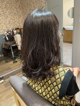 シー 東橋良店(She) 【パーマ＋カット】大人女性のコテ巻き風パーマ30代、40代、50代