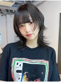 くびれミディ顔周りレイヤーくびれヘアミディアム_ba475901