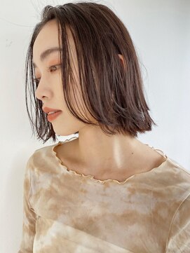 ノンダメージサロン ステラバイボヌール(Stella by Bonheur) stylist大山)リラクシーボブ◎くすみベージュ
