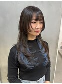 ●ロングウルフレイヤーカットインナーカラークラゲウルフ