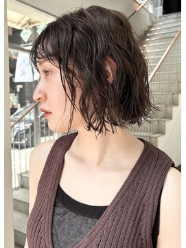 トリッカ 銀座(tricca) ボブパーマ/ウェーブヘア/イメチェン/クセ毛風パーマ
