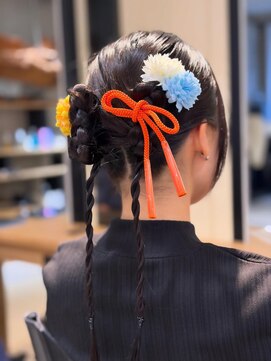 ニカイ(2F) 成人式ヘアアレンジ/黒髪