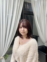 ケンジサナンド(KENJE Sanando)&nbsp;【天使の輪が綺麗】大人可愛い赤ブラウン×艶髪