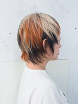 クク(QUQU)&nbsp;ショート　三毛猫カラー　ローライト　デザイン