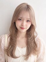 ゲーム 梅田(GAME)&nbsp;レイヤーカット/ミルクティーベージュ/ベージュ/ケアブリーチ